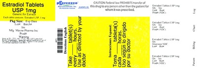 Estradiol Tablets Usp, 1mg (Estradiol Tablets Usp, 1mg, Mayne)